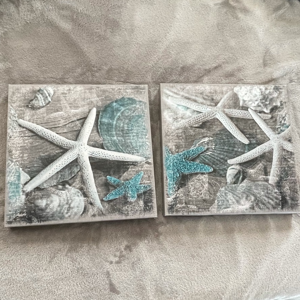 2 piece Sea Life Wall decor